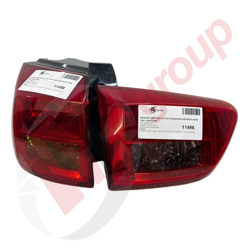 PEUGEOT 4007 2007-12 LEFT PASSENGER SIDE BOTH REAR TAIL LIGHT PAIR