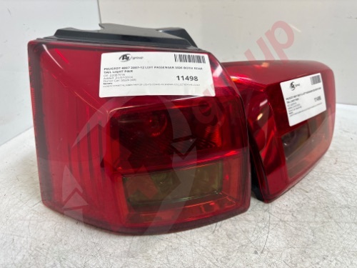 PEUGEOT 4007 2007-12 LEFT PASSENGER SIDE BOTH REAR TAIL LIGHT PAIR