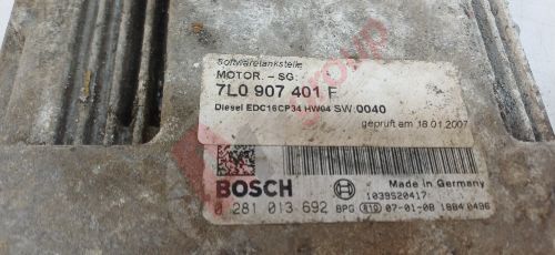 VOLKSWAGEN TOUAREG V6 SE TDI 07-08 ENGINE ECU BKS 2967CC AUTO
